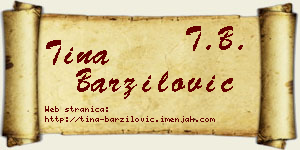 Tina Barzilović vizit kartica